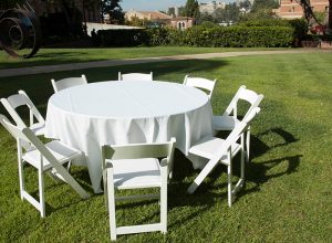 rent tables and chairs for rental white tablecloth